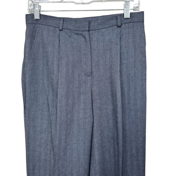 Jones New York Gray Wool Blend Herringbone Trousers Pants, Stretch, Size 6 - Picture 2 of 5